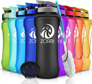 Botella de agua deportiva Zorri